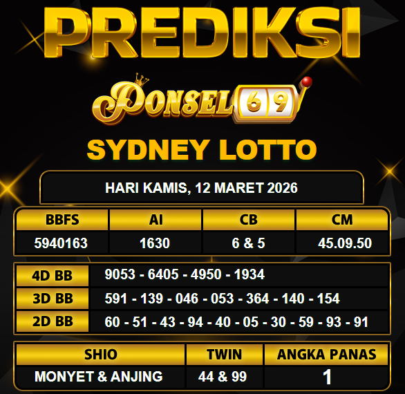 PREDIKSI TOGEL PONSEL69