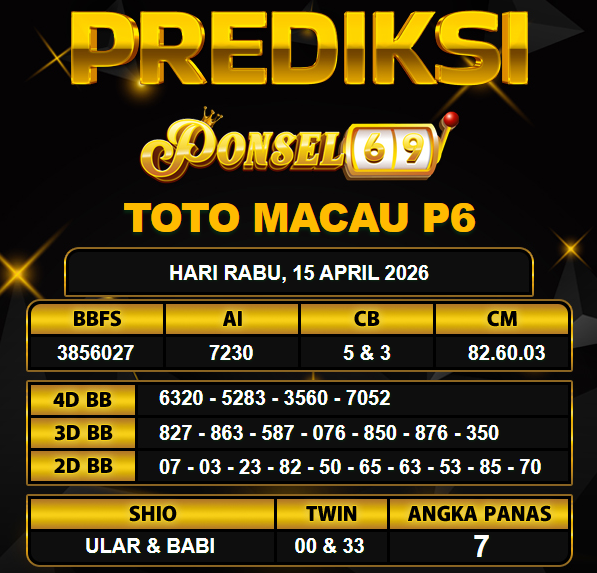 PREDIKSI TOGEL PONSEL69