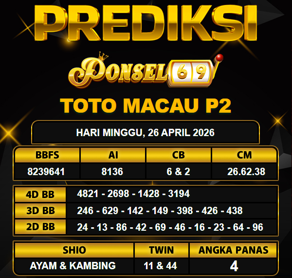PREDIKSI TOGEL PONSEL69
